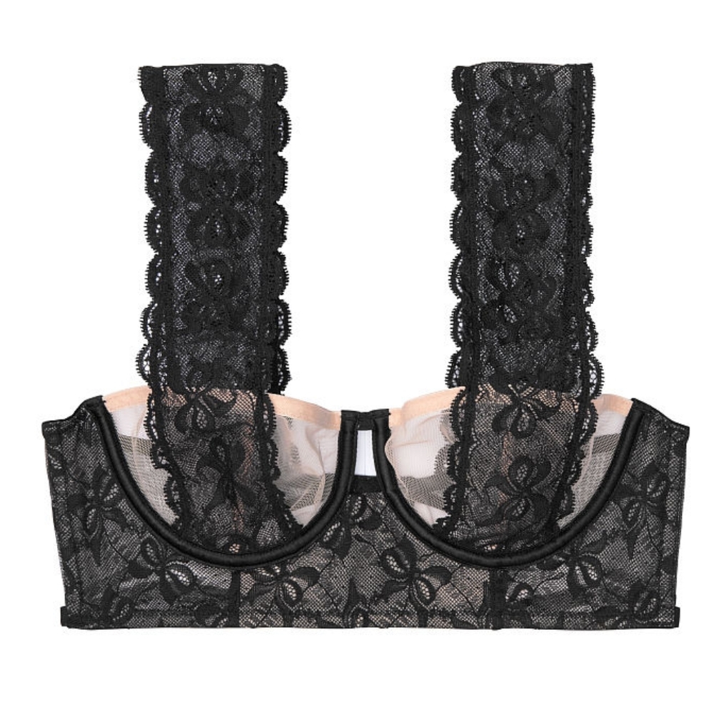 VICTORIA'S SECRET Bow Lace Balconet Unlined Bra